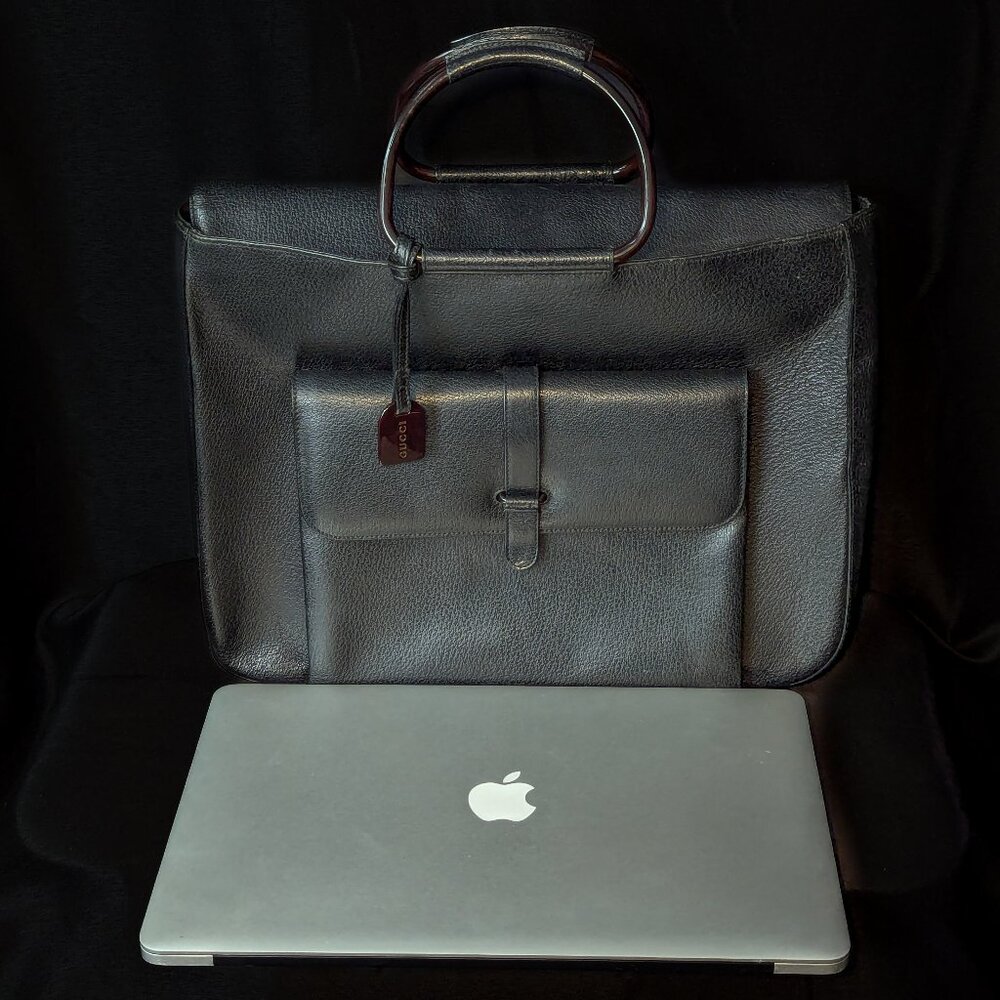 GUCCI Leather Computer Macbook Pro Business Briefcase Bag